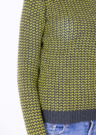 Honeycomb Turtleneck Carbon + Chamade