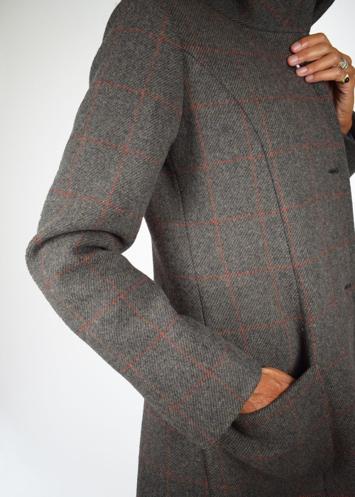Tartan Cashmere Zoe Coat