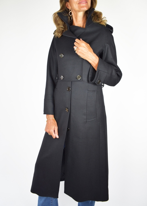 Cappotto Silvia Military nero