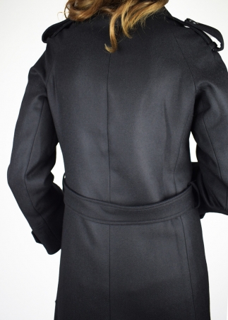 Black Silvia military coat
