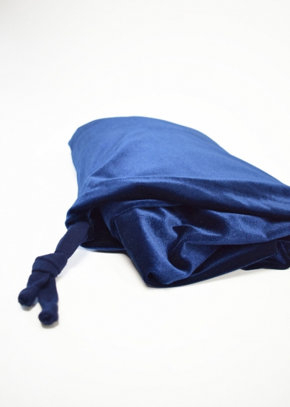 Tuta in velluto Manuela bustier Blu