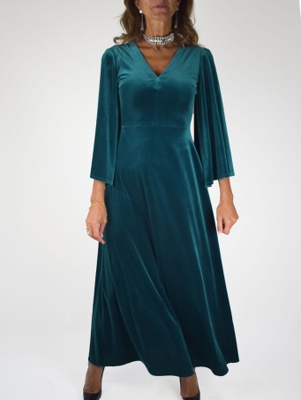 Teal Velvet Saint Tropez Dress