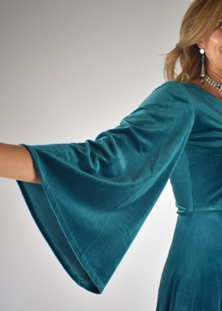 Teal Velvet Saint Tropez Dress