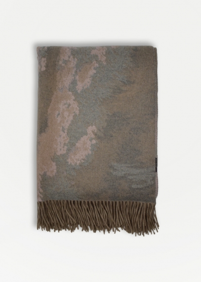 Jacquard Cashmere Throw - Grouse - Toosh Cashmere