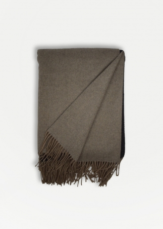 Jacquard Cashmere Blanket - Rhinos