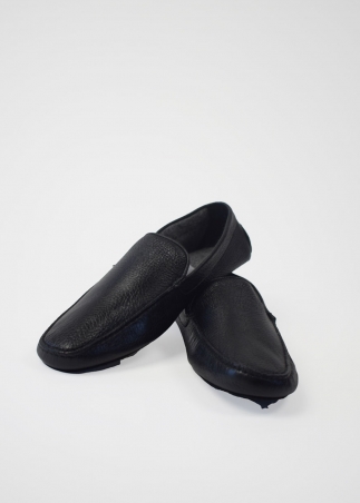 mocassino pantofola uomo - mocassini da casa Toosh cashmere - nero