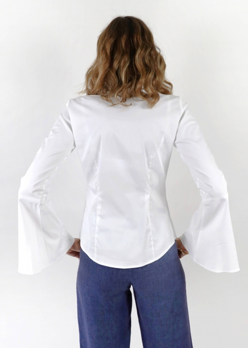 Classic Shirt With Flared Sleeves