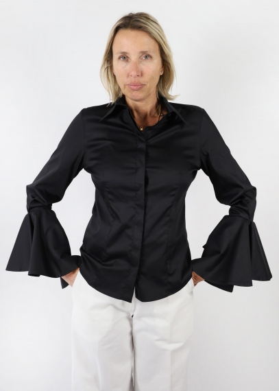 Camicia Corolla In Cotone Nera