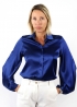 Blue Silk Diane Shirt