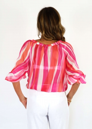 Pink stripes Roberta Shirt