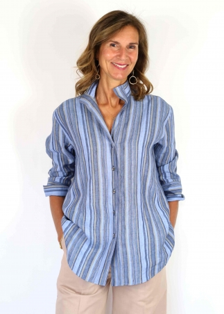 Camicia Capri in Lino Jeans