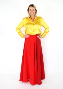 Bicolor Circle Skirt