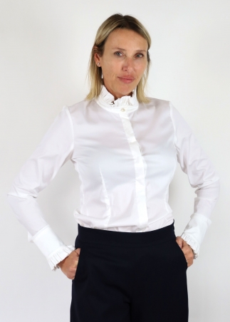 Camicia Elizabeth In Cotone bianco