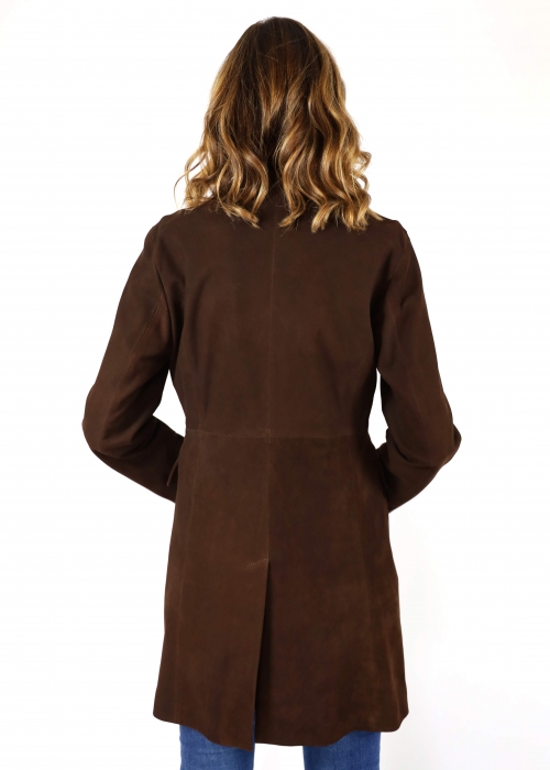 Brown Suede Duster Coat