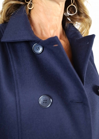 Giacca Michela in doppia flanella Navy