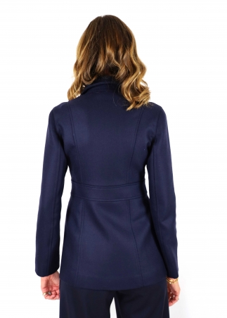 Giacca Michela in doppia flanella Navy