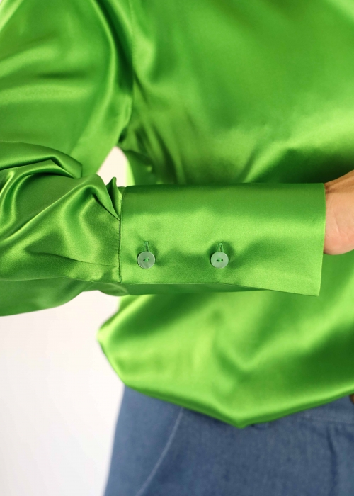 Green Silk Angelica Shirt