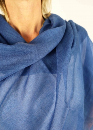 Blue Jeans Light Cashmere Stole