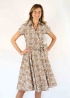 Rust Paisley Wrap Dress