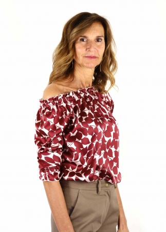Camicia Carmen Foglie