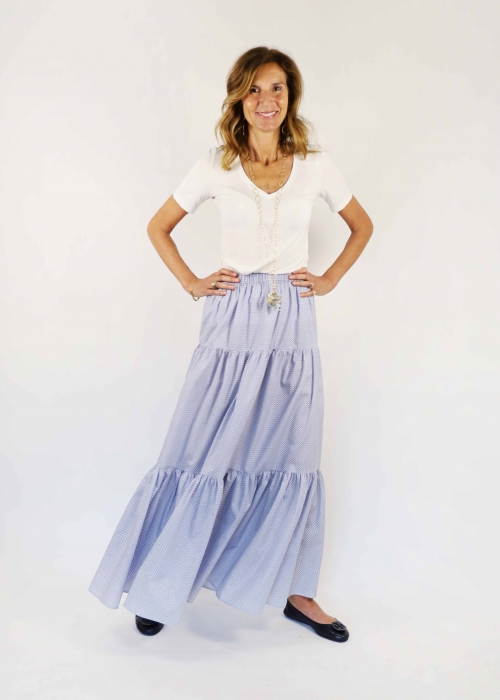 Avio White Ruffled Skirt