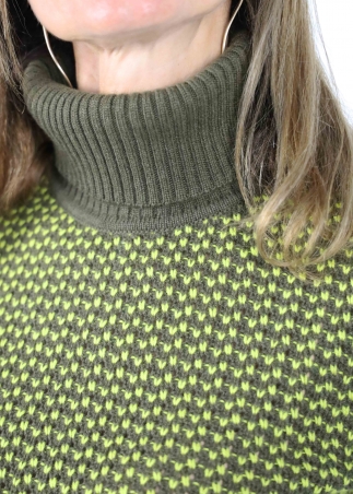 Honeycomb Turtleneck Bronze+Chamade