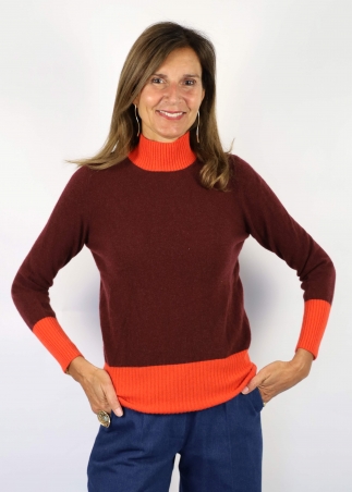 Lava and Lacquer Feather Sweater