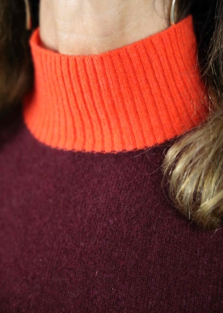 Lava and Lacquer Feather Sweater