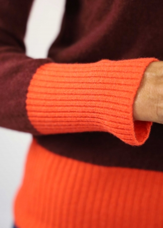 Lava and Lacquer Feather Sweater