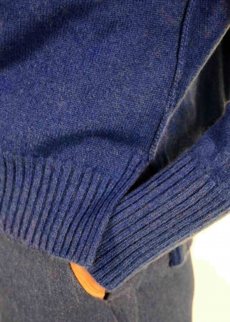 Dolcevita in cashmere blu