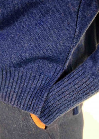 Dolcevita in cashmere blu