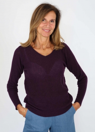 Dark purple Granella Sweater