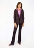 Purple Pinstriped Claude Trousers