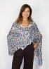 Colorful Nuggets cashmere stole