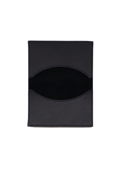 Small leather Card holder with book closure