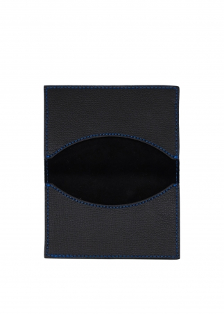Small leather Card holder with book closure