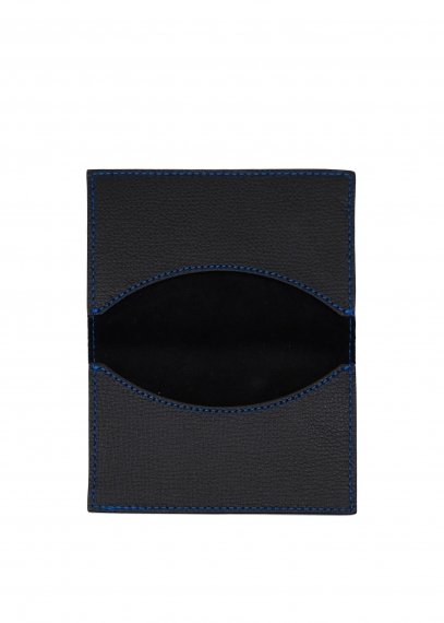 Small leather Card holder with book closure