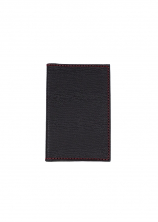 Small leather Card holder with book closure