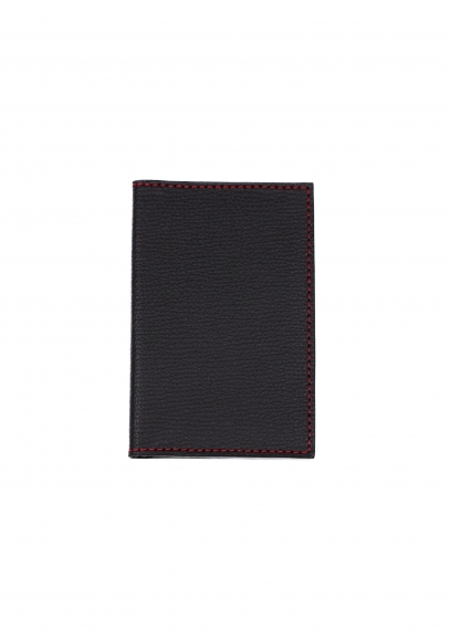 Small leather Card holder with book closure