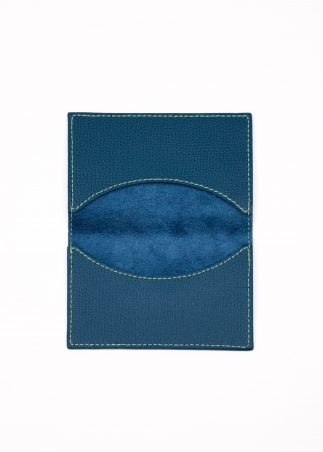 Portacarte piccolo a libro in pelle