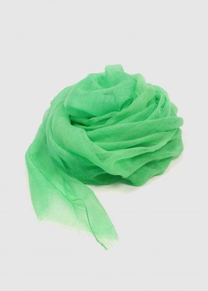 Stola in cashmere voile ultralight Verde brillante
