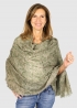 Stola in cashmere beige e verde
