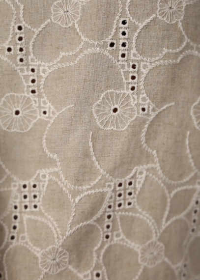 Laura Over embroidered linen shirt