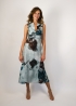 St. Barth midi dress with abstract print