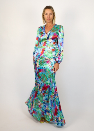 Abito Saint Tropez stampa floreale astratta