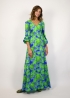 Saint Tropez dress in tropical print viscose