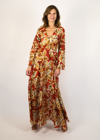 Dress Claude abstract fantasy rust