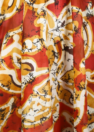 Dress Claude abstract fantasy rust