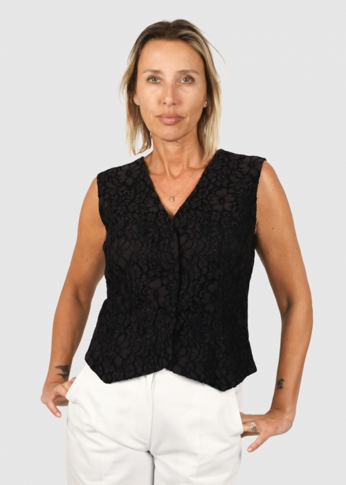 Gilet in pizzo