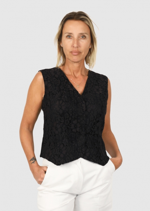 Gilet in pizzo